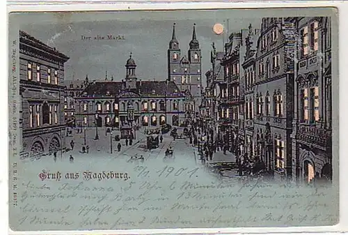 35507 Carte de la Lune Grousse de Magdeburg 1901