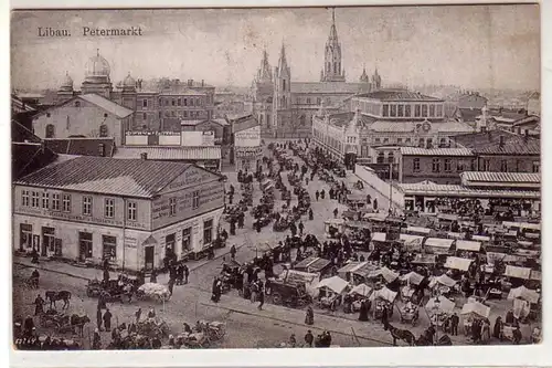 35480 Ak Libau en Lettonie Petermarkt 1918