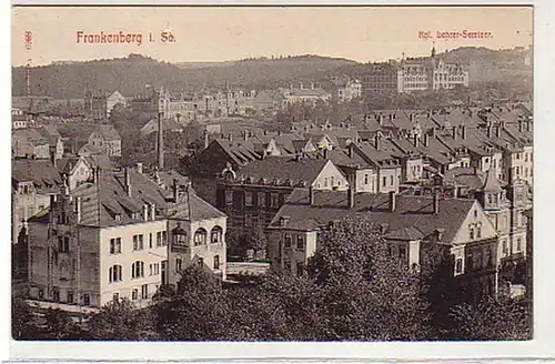 35474 Ak Frankenberg kgl. Lehrer Seminar 1909
