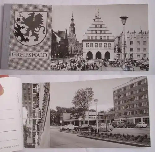 35457 Ansichtskartenmappe mit 6 Ak Greifswald 1978