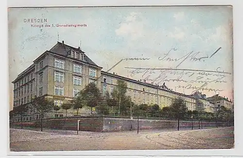 35432 Ak Dresden Kaserne des 1. Grenadierregiments 1907