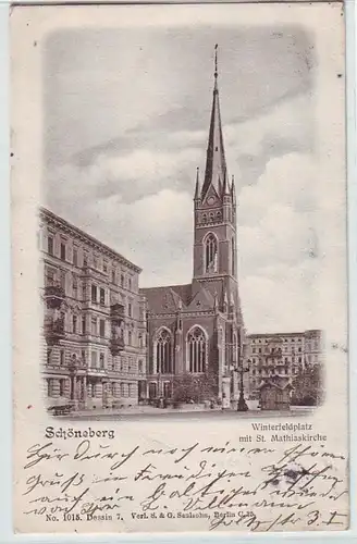 35418 Ak Schöneberg Winterfeldplatz St. Mathiaskirche