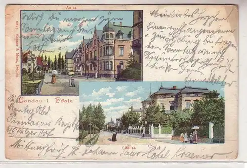35416 Multi-image Ak Landau en Palatinat au 44. 1906