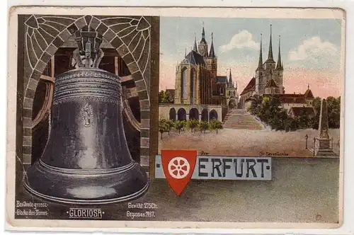 35403 Ak Erfurt Dom et cloche Gloriosa vers 1920