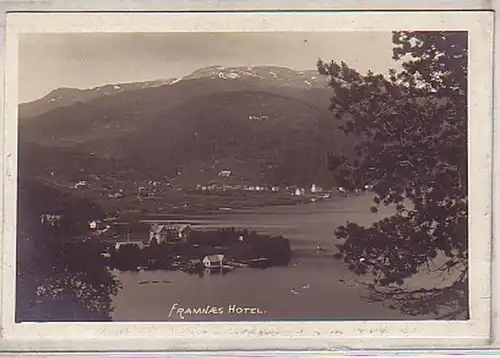 35383 Ak Norvège Framnaes Hotel vers 1920