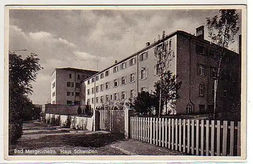 35381 Feldpost Ak Bad Mergentheim Haus Schwaben 1940