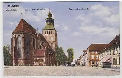 35333 Ak Malchin Marktplatz Wargentiner Strasse 1914