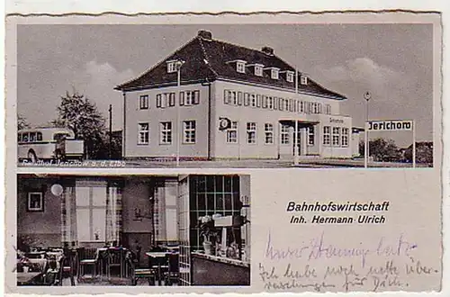 35315 Feldpost Ak Jerichow Bahnhofswirtschaft 1941
