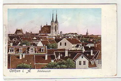 35298 Ak Cöthen in Anhalt Vue totale 1903