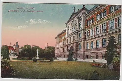 35296 Ak Cöthen ville. Friedrichs Polytechnikum vers 1910