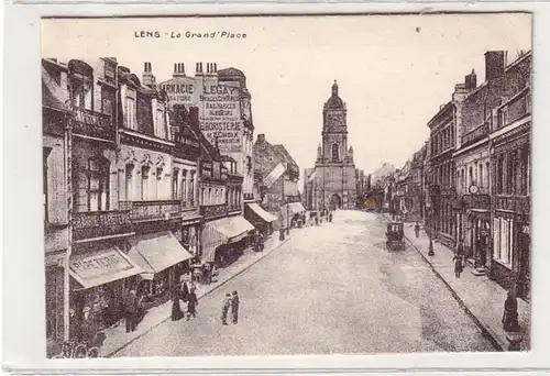 35274 Ak Lens France La Grand Place vers 1915