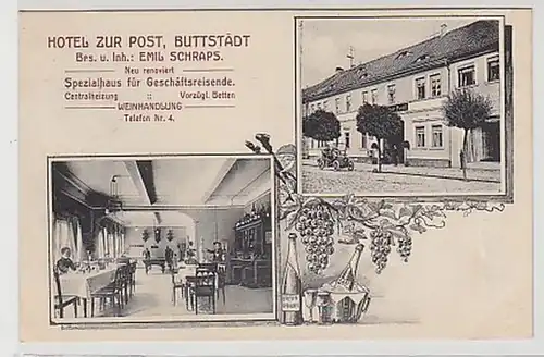 35249 Mehrbild Ak Buttstädt Hotel zur Post 1912
