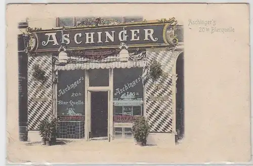 35242 Ak Berlin Aschinger's 20te Bierquelle 1914