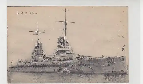 35237 Ak navire de guerre allemand S.M.S. empereur vers 1915
