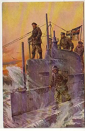 35231 Ak Tour de commande d'un sous-marin allemand 1917