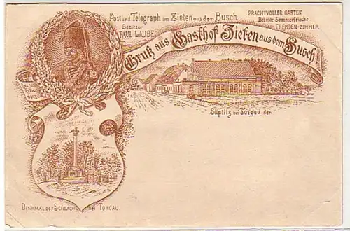 35199 Ak Gruß aus Gasthof Zieten bei Torgau um 1900