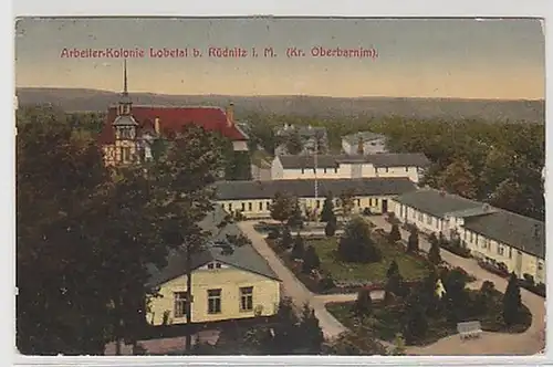 35184 Ak Lobetal chez Rüdnitz ouvrier colonie 1920
