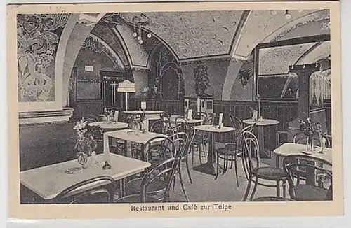 35175 Ak Eisleben Restaurant und Café zur Tulpe 1927