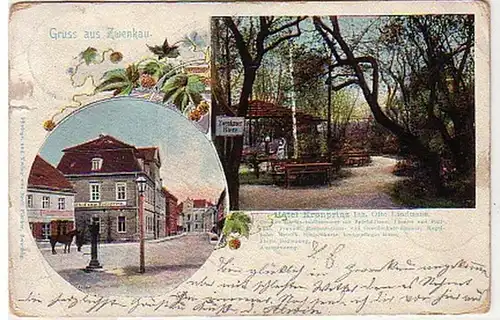 35160 Mehrbild Ak Gruß aus Zwenkau Hotel Kronprinz 1907