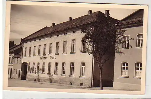 35146 Ak Saalburg Hotel Weißes Roß um 1950