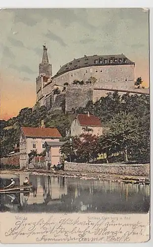 35134 Ak Weida Schloss Osterburg und Bad 1904