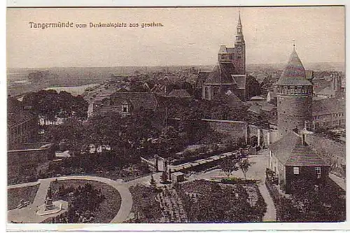 35133 Ak Tangermünde vu de la place du monument 1910