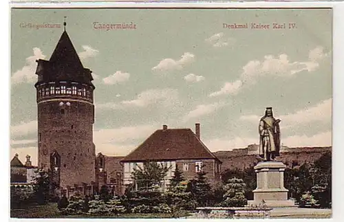 35131 Ak Tangermünde Tour de prison et monument 1906