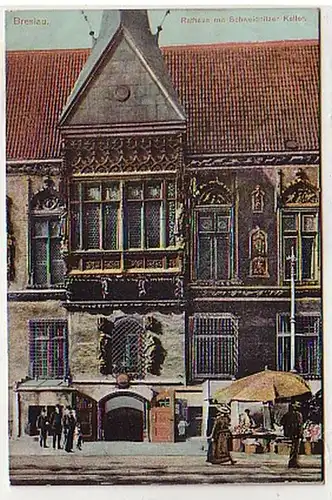 35091 Ak Wroclaw Hôtel de ville avec Schweidnitzer Keller 1910