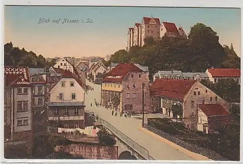35071 Ak Blick auf Nossen in Sachsen um 1910