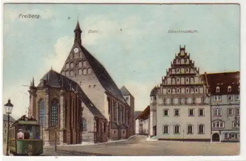 35041 Ak Freiberg Dom und Albertmuseum 1911