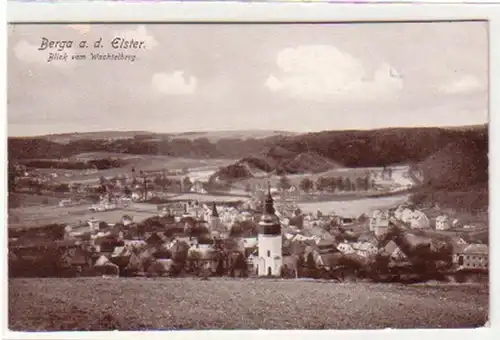 35033 Ak Berga a.E. Blick vom Wachtelberg um 1927