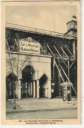 35029 Ak Salzelmen bei Magdeburg Gradierwerk 1930