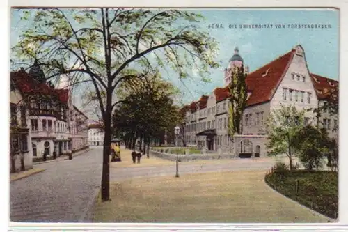 35012 Ak Jena die Universität vom Fürstengraben um 1910