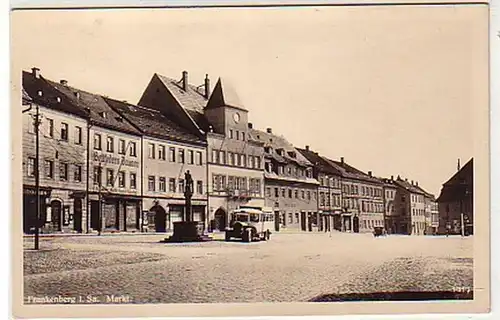 35002 Ak Frankenberg in Sachsen Markt um 1940