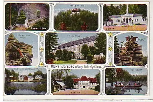 34968 Multi-image Ak Alexandersbad et environs vers 1910