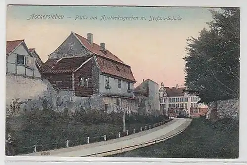 34966 Ak Aschersleben Partie am Pharmacien Graben 1908