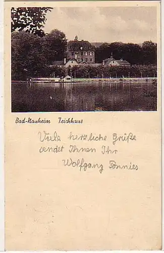34945 Ak Bad Nauheim Teichhaus 1943