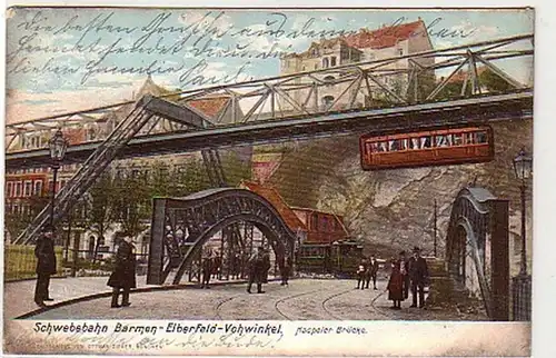 34919 Ak Schwebebahn Barmen Elberfeld Vohwinkel 1905