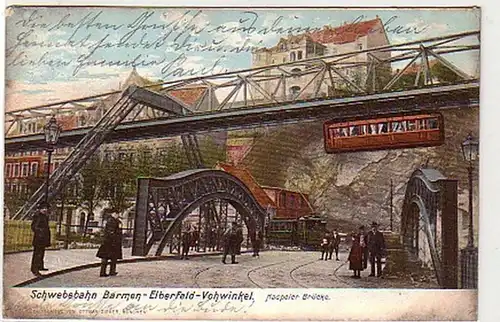 34919 Ak Schweitbahn Barmen Elberfeld Vohwinkel 1905