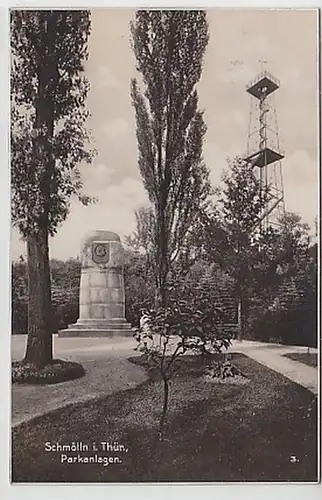 34907 Ak Schmölln in Thüringen Parkanlagen 1938