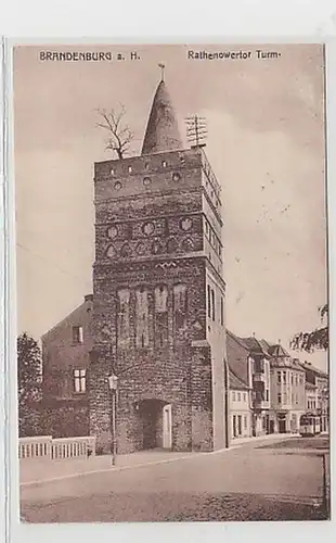 34904 Ak Brandenburg Rathenower Turm 1919