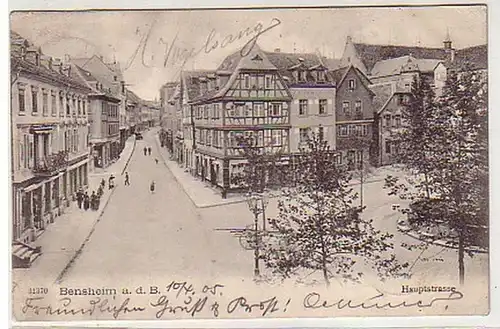 34903 Ak Bensheim a.d.B. Hauptstraße 1905