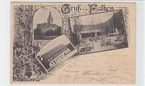 34882 Mehrbild Ak Gruß aus Falken im Selkethale 1907