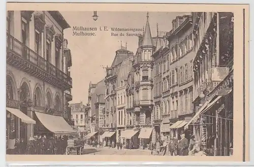 34848 Ak Mülhausen im Elsass Wildemannsgasse um 1920