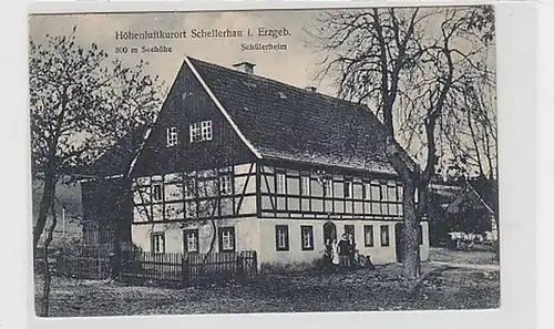 34830 Ak Schellerhau im Erzgebirge Schülerheim 1926