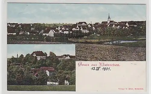 34802 Mehrbild Ak Gruß aus Mutzschen 1901