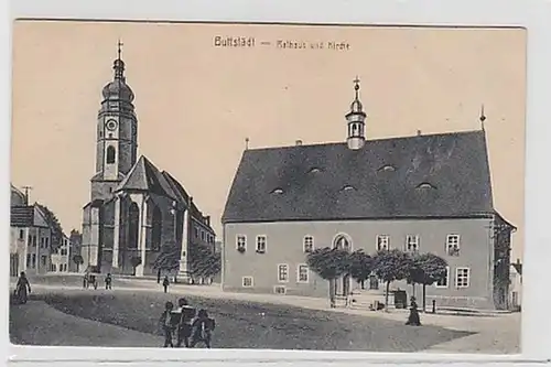 34764 Ak Buttstädt Rathaus und Kirche 1927