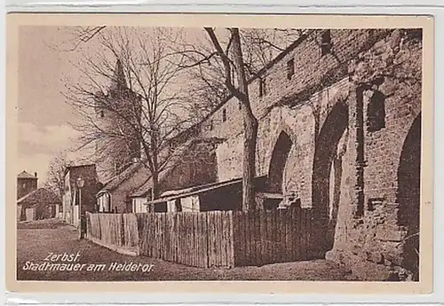34742 Ak Zerbst Stadtmauer am Heidetor um 1930