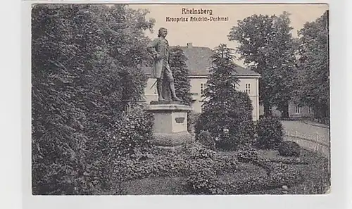 34717 Ak Rheinsberg Kronprinz Friedrich Denkmal 1925