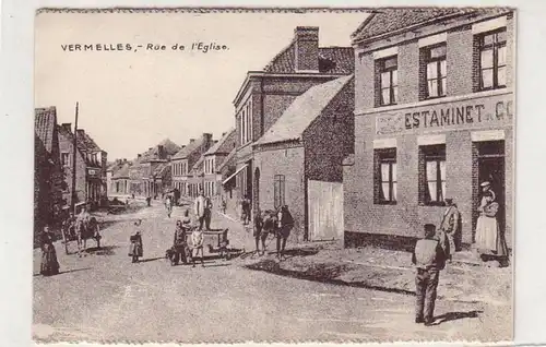 34679 Ak Vermelles France Rue de l`Eglise um 1915